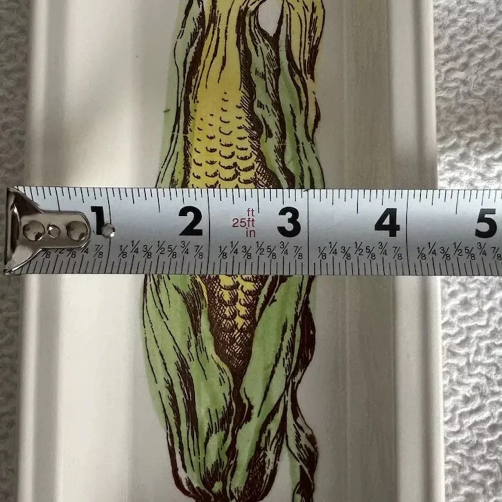 Original JSC Design corn cob holders set of 2 glass dishes. Stamped on the back